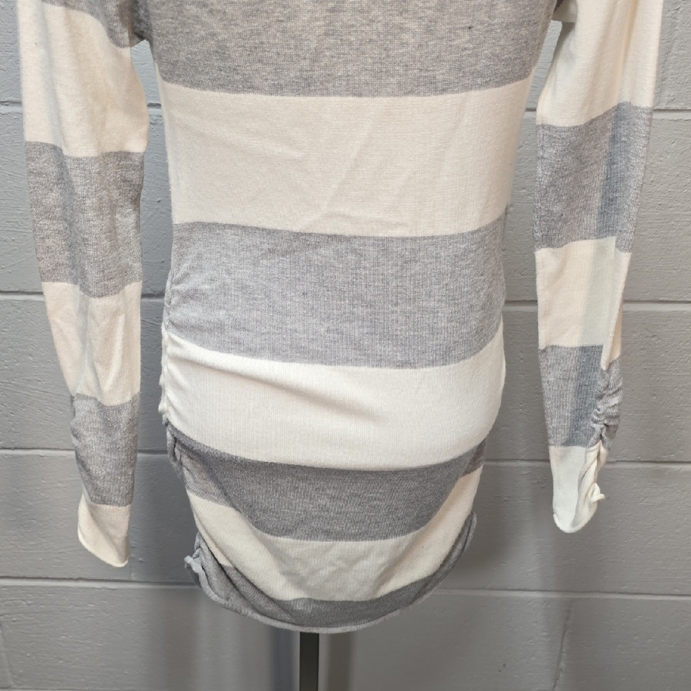 Love Always Cream Gray And White Dress - Picture 7 of 8